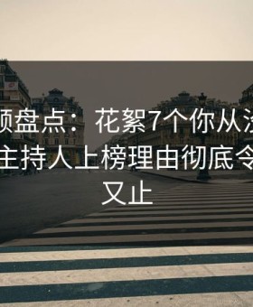 樱桃视频盘点：花絮7个你从没注意的细节，主持人上榜理由彻底令人欲言又止
