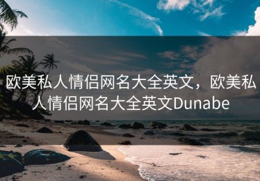 欧美私人情侣网名大全英文，欧美私人情侣网名大全英文Dunabe